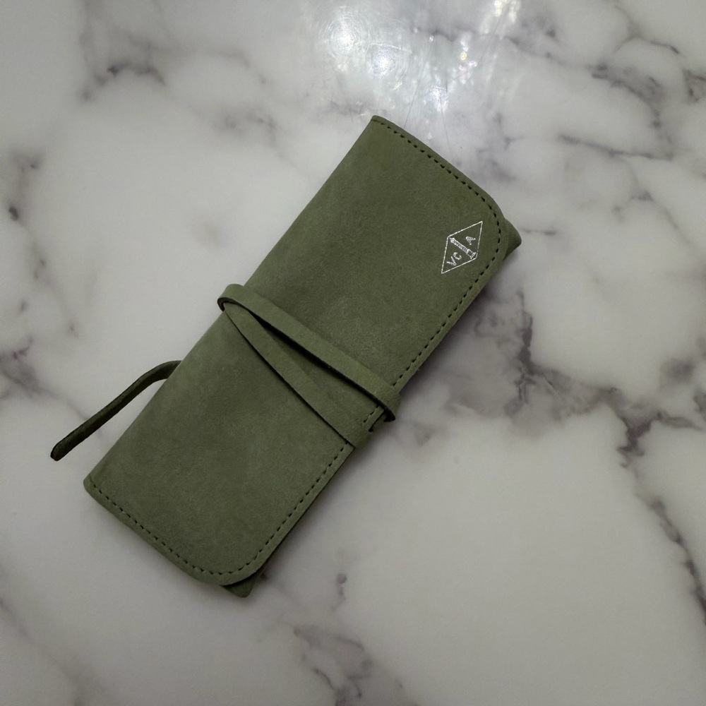 Van Cleef & Arpels Jewelry Care Set – Suede Case with Wooden Tool
